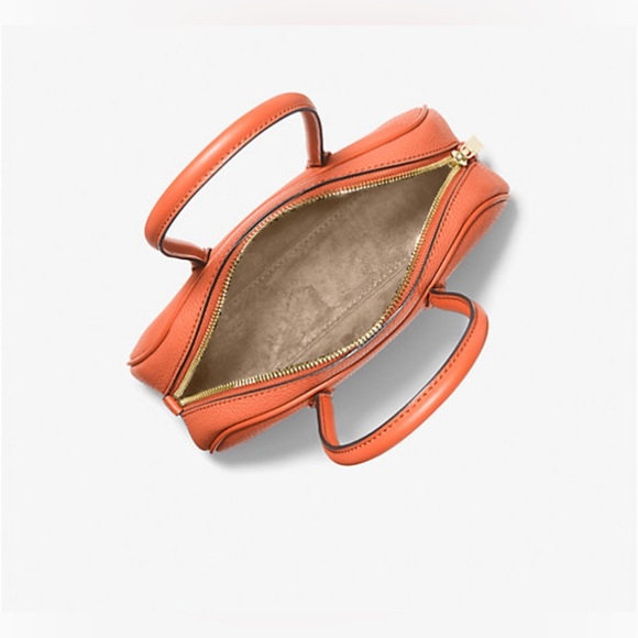 Michael Kors Lulu Mini Satchel Optic Orange Leather – NWT - Picture 2 of 15